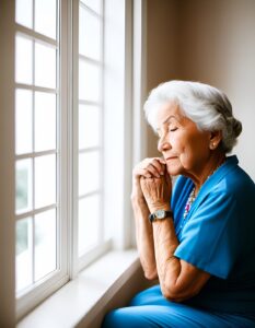 idosa com problemas de zumbido