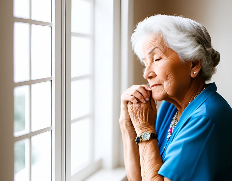 idosa com problemas de zumbido